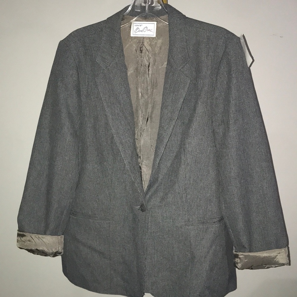 Vintage Levi’s Bend Over Gray Single-Button Blazer